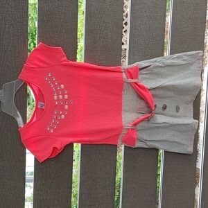 Gummy bear kids clothing girl dress size 8 Y Pink and beige